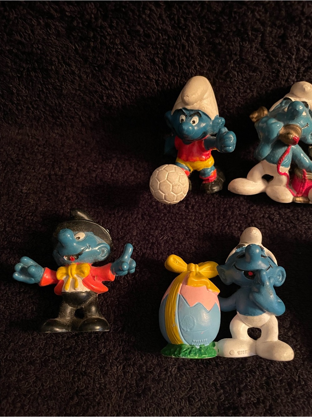 Vintage 1980’s Blue Smurf Figurines Lot of 10 - Picture 5 of 10